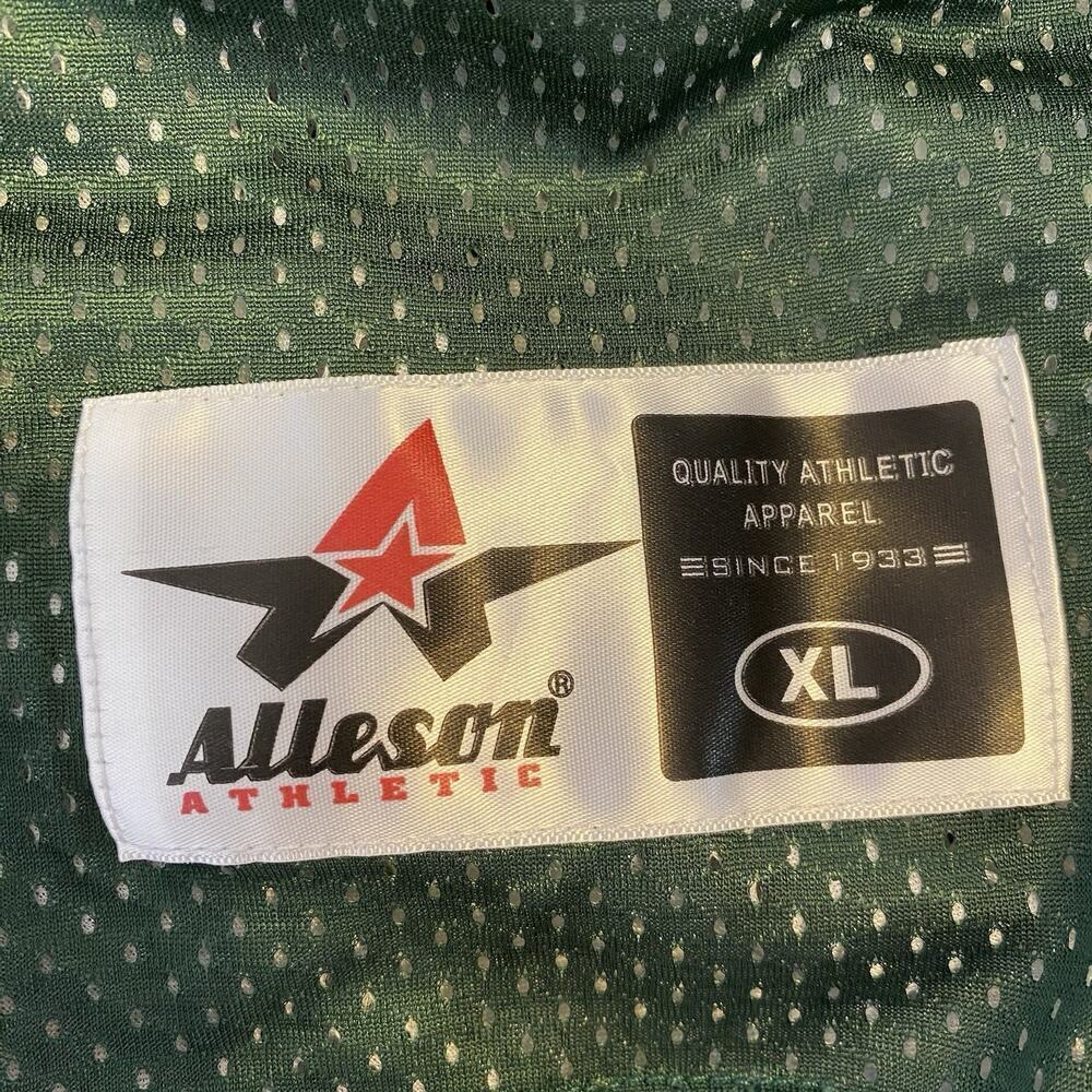 Alleson athletic men adult size XL reversible Hunting Man # 32 Green White Mesh - Picture 4 of 8